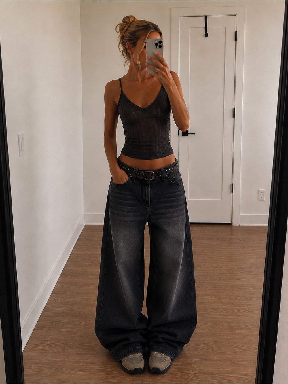 Jaded London Washed Black Colossus Baggy Jeans
